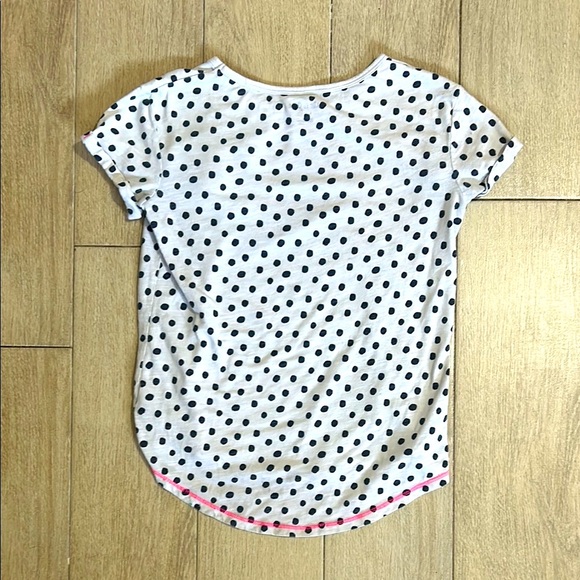 Cat & Jack Girls Watermelon Polk-a-Dot Pattern Short Sleeve Tee for Summer Sz L - Picture 2 of 5